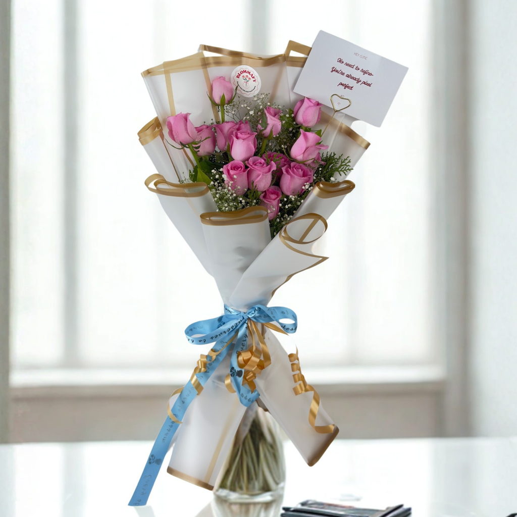 Blush Petals 15 Pink Rose