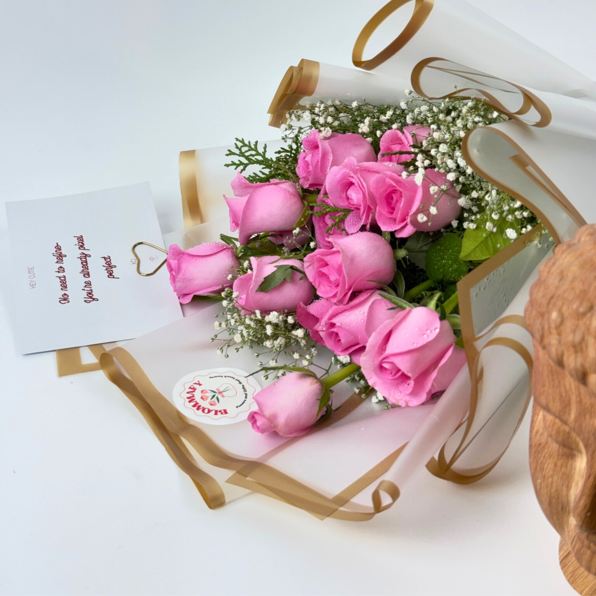 Blush Petals 15 Pink Rose