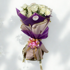 Lavender Whisper White Rose