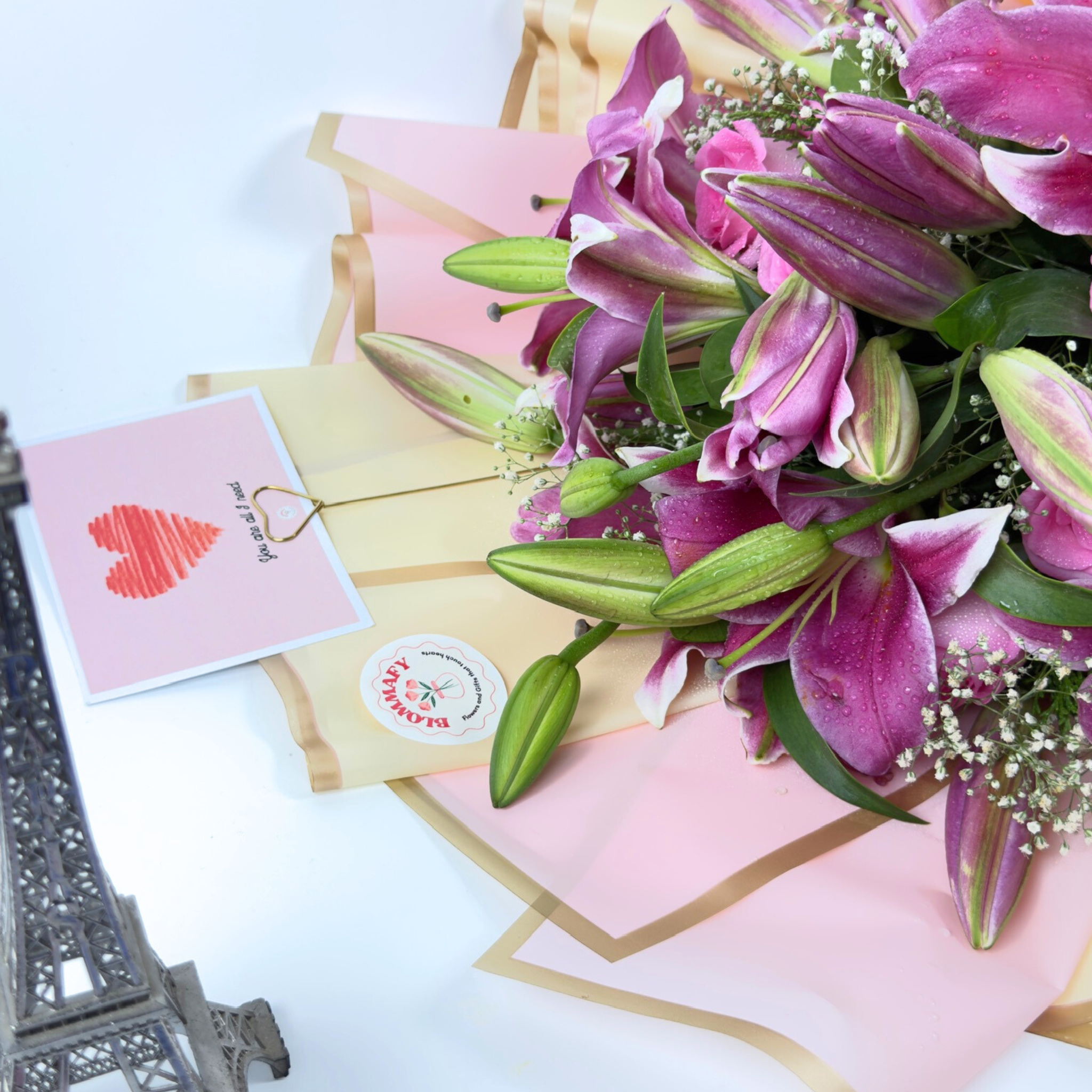 Pink Stardust Lily & Rose