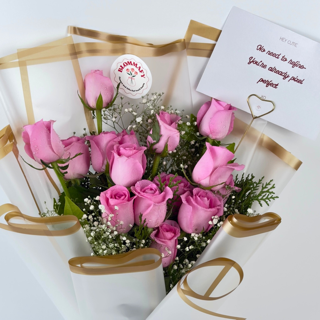 Blush Petals 15 Pink Rose