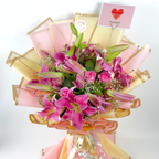 Pink Stardust Lily & Rose