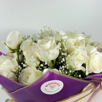 Lavender Whisper White Rose
